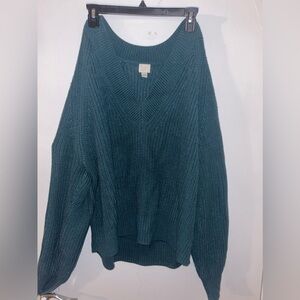 Large teal sweater